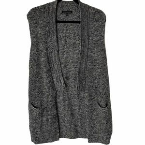 Banana Republic Open Front Oversized Sweater Vest Cardigan Sweater XS